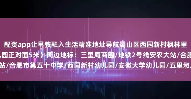 配资app让早教融入生活精准地址导航蜀山区西园新村枫林里商铺二层（西园新村实验幼儿园正对面5米）周边地标：三里庵商圈/地铁2号线安农大站/合肥市第五十中学/西园新村幼儿园/安徽大学幼儿园/五里墩/安居苑发布于：安徽省